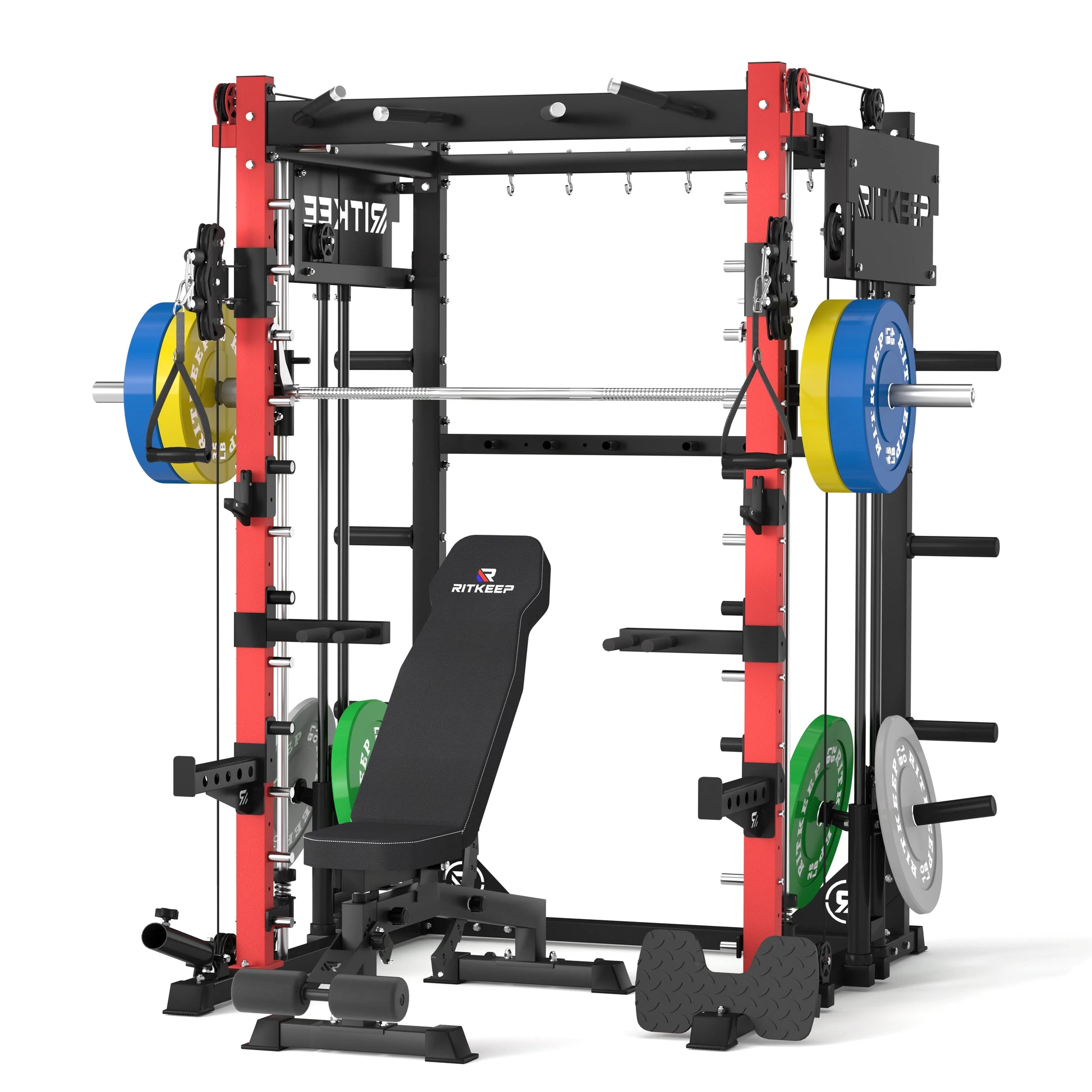 PMAX-4750 Dual Plate Loaded Squat Exercise Machine Gym Equipment Package