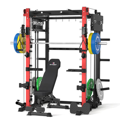 PMAX-4750 Dual Plate Loaded Squat Exercise Machine Gym Equipment Package