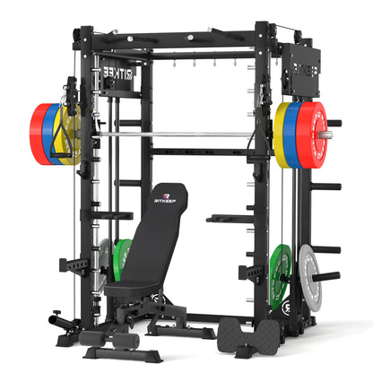 PMAX-4750 Dual Plate Loaded Squat Exercise Machine Gym Equipment Package