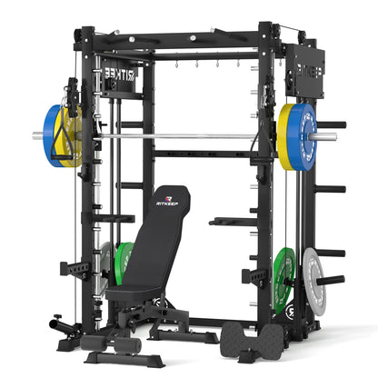 PMAX-4750 Dual Plate Loaded Squat Exercise Machine Gym Equipment Package
