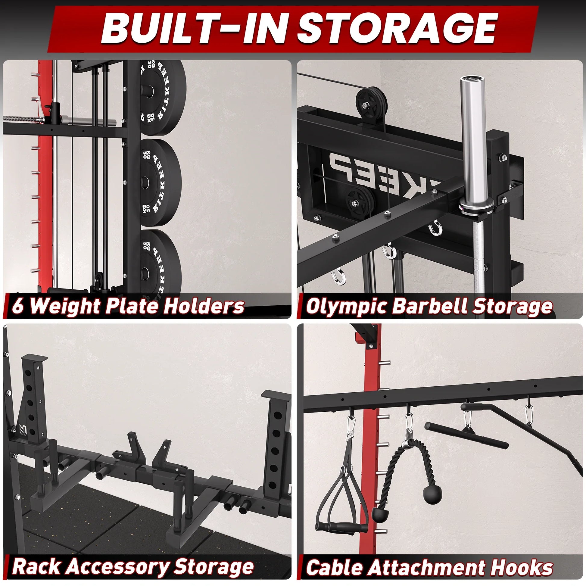 PMAX-4750 Dual Plate Loaded Squat Exercise Machine Gym Equipment Package