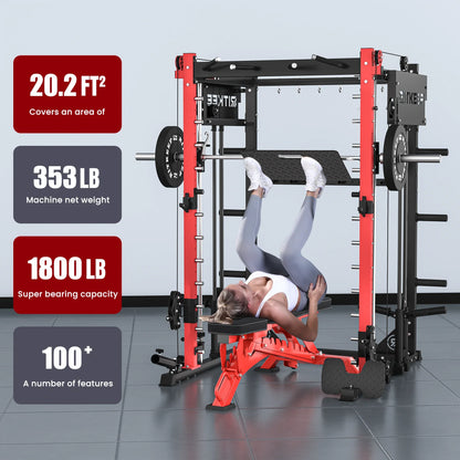 PMAX-4750 Dual Plate Loaded Squat Exercise Machine Gym Equipment Package