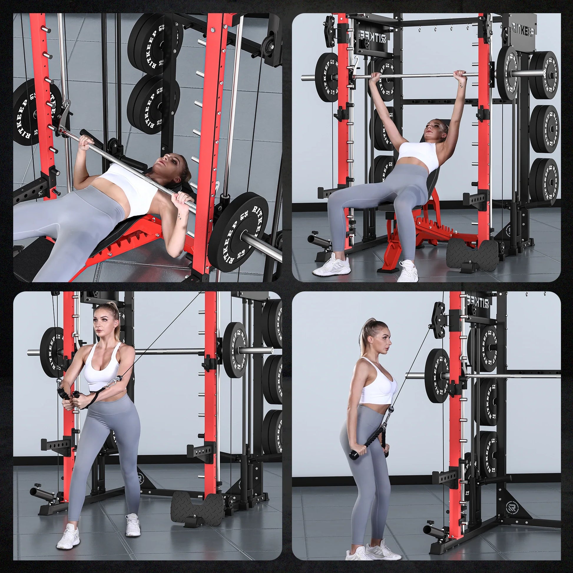 PMAX-4750 Dual Plate Loaded Squat Exercise Machine Gym Equipment Package