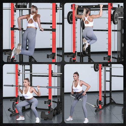PMAX-4750 Dual Plate Loaded Squat Exercise Machine Gym Equipment Package
