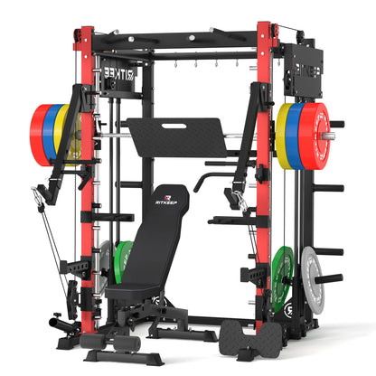 PMAX-4750 Dual Plate Loaded Squat Exercise Machine Gym Equipment Package