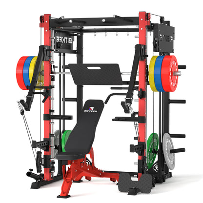 PMAX-4750 Dual Plate Loaded Squat Exercise Machine Gym Equipment Package